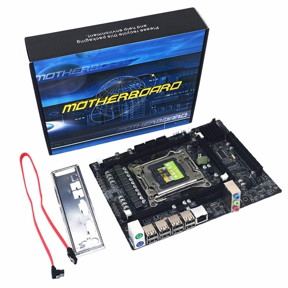 Desktop Computer Mainboard X79 Gaming Motherboard LGA 2011 ATX 4 Channels All Solid Board Support E5-2670 2650